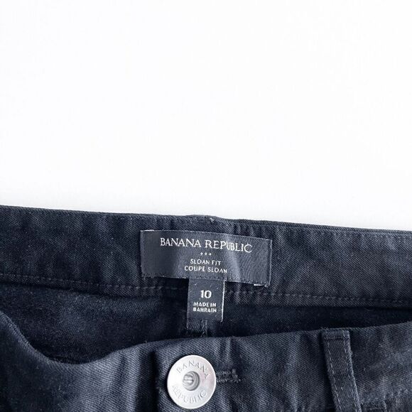 Banana Republic Women's Mid Rise Sloan Fit Stretch Skinny Jeans Black Size 10 - Picture 4 of 10